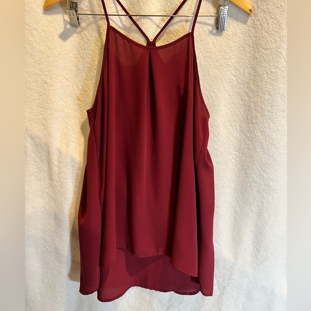 Burgundy Banana Republic cami tank